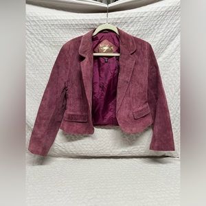 The Tannery brand, maroon colored, size large